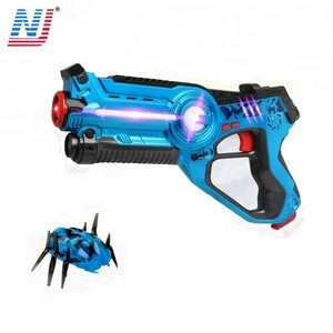 Infrared laser tag electric toy gun with spider shooting target