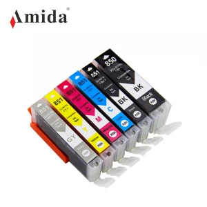 Ink Cartridge Amida 850/851 Compatible for PIXMA MG6380 /MG7180/MG7580/MG5480/IX6880/MG5680 Printers