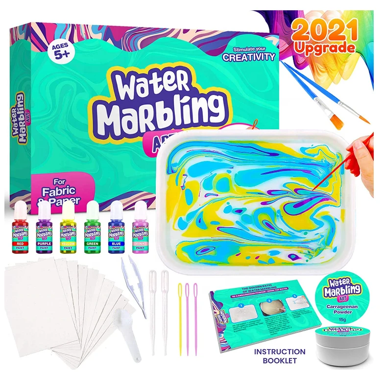 Innovative Art Toys Children Educational Gift Water Marbling Paint Set