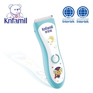 Intelligent baby household waterproof quite rechargeable hair clipper with nano ceramic blades hair trimmer