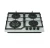 Import Italy Ceramic Glass Gas Hob 60cm Built-in Cooktop 4 burner Electric ignition from China