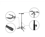 J-33 HEBIKUO Musical China factory wholesale triple three neck  guitar stand accessories