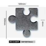 Jigsaw puzzle 3D Polyester Fiber Acoustic Wall Panels with High Sound Absorption Coefficient