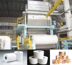 Jinling middle scale waste paper as material to make tissue paper ptoduction line