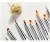 Import JUM 13PCS Nail Art Pen Brush Set Nail Art Design Tools Painting Brushes with Rhinestone Handle from China