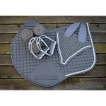 Jumping Saddle Pad Jin Stirrups and Fly Veil Saddle Pad