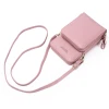 Kawaii slung jelly small coins slots pu leather credit card holder cell phone crossbody shoulder bag