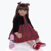 KEIUMI 24 Inch 60 cm Reborn Dolls Silicone Soft Realistic Princess Girl Baby Doll Kids Birthday Xmas Gifts