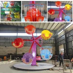 Kids Outdoor speed windmill rides small Ferris Wheel for Sale