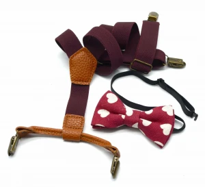 Kids Suspenders with Bowtie Children Bow Tie Set Boys Elastic Y-Back Braces Adjustable Suspenders  Wedding Ties Accessories
