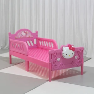 Kindergarten School Bedroom Furniture Kids Child Bed Pink/Purple Color For Girls