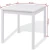 Import Kitchen Home Furniture Wood White 1 Dining Table and 2 Chairs Set from China