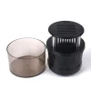 Kitchen stainless steel steak meat tenderizer with protective lid