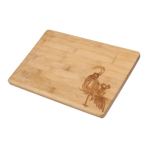 Kitchen wood chopping board block cutting wooden bamboo cutting board with laser pattern