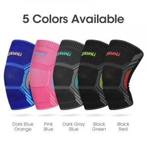 Kunli knee pads Sports knee support brace Safety Breathable 3D Weaving Warmth Elastic basketball knee cap compression sleeve