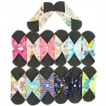 Lady Soft Care Washable Organic Cotton Cloth Sanitary Napkin Pads Super Absorbent Bamboo Reusable Sanitary Pads