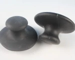 Large 9cm diameter basalt material mushroom massage stone