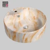 Lavabo Cabinet Bathroom Products Marble Ceramic Washbasin