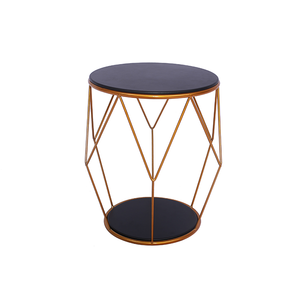 Laynsino Golden metal side table,High quality Hexagonal coffee Table,  tea Table set