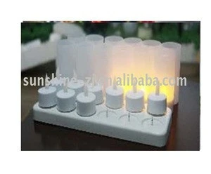 LED candle light set of 12 with adaptor,christmas light set,candle lamp with plastic cup or mosaic cup