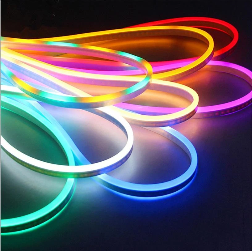 LED neon lighting strip 8*16mm 220v 12v 120leds/meter SMD2835 waterproof flexible neon flex