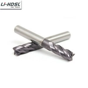 Li-HDSL Professional Solid Carbide 2/4 Futes Flat/Square End Mills Supplier 6 Flutes CNC Finishing End Mills In China