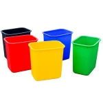 Lihao  8L /12 Liter Small Trash Can Plastic waste bin  Indoor Dry Garbage Kitchen Waste dust can