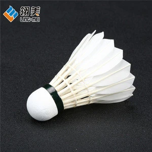 ling mei goose feather badminton shuttlecock cheap sale for badminton sport