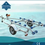 load hot dip galvanized inflatable rib boat trailer