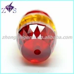 Loose Faceted CZ Beads Drum-Shaped with See-through Hole for Bracelet