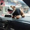 Lovely Bulldog Style Plush Toy Mini Cooper Car Interior Accessories