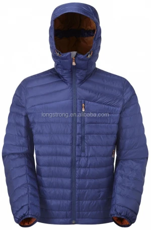 LS-029 Breathable mid-thigh length men goose down jacket