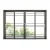Import luxury house exterior security patio aluminium glass sliding door 4 panel sliding door from China