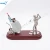 Luxury Personalized Golf Theme Metal Pen Holder Desktop Statue for business gifts souvenirs
