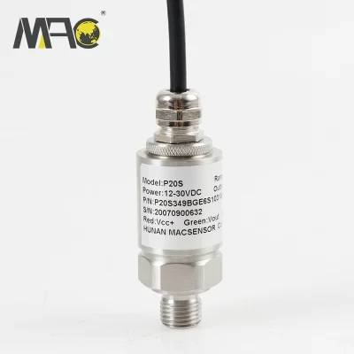 Macsensor Pressure Transmitter Sensor with Universal Industrial 4-20mA Absolute Pressure Transmitter