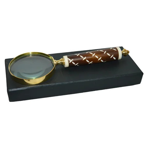 Magnifying Glass Highly Designs And Plated Finishing Decor Magnifier Glass For Book Reading Map Magnifying Glass In Wholesale