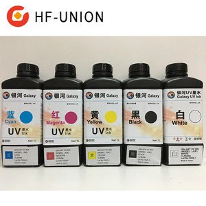 Make In Japan Galaxy uv silk screen printing ink metal printing /UV inkjet printer ink for epson DX5 head high quality
