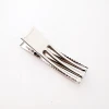Manufacturers wholesale custom DIY hair clip accessories 8.5CM long 2.4CM wide three fork clip gold-plated double fork clip