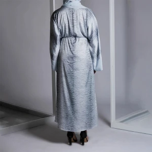 Margaret hi class luxury fashion fabric for abayas woman abaya light blue islamic clothing muslim  std0793