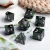 Import Matte Black with Glitter Green Flower DND Metal Dice Metallic DND Dice Set with Case Dungeons and Dragon dice for Tabletop Game from China