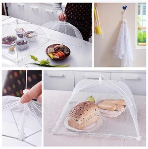 Mesh Food Covers Tent Umbrella For Outdoors Food Cover Net Keep Out Flies Bugs Mosquitoes   for Parties Picnics BBQ