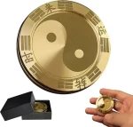 Metal Fingertip Slide Coin Toy Magnetic Fingertip Table Toy Metal Lucky Coin Tai Chi Rotating Slide Magnet Game