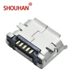 Micro USB 5pin B type Female Connector For Mobile Phone Mini USB Jack Connector Charging Socket
