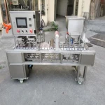 milk filler yogurt cup filling ice cream  k cup coffee sealing cup filling sealing machine