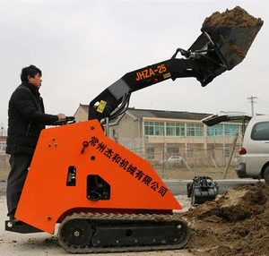 Mini skid steer loader with with fork shove  leveler  lawn mower four in one bucket for sale
