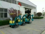 Mini towable backhoe small electric excavator mini 3.0 ton digger mini escavator for garden