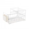 Minimalist Euro-American style Multi-function Double Layers Large Capacity Kitchen Rack Tableware Place Rack Dish Drainer