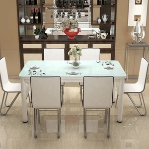 Mirrored dining table nordic dining table modern dining table set