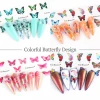 Mix Butterfly Nail Foil Transfer Sticker Nail Art Decoration Designer Nail Foils