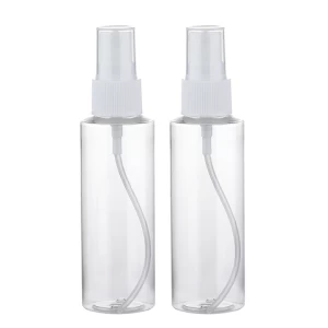 50ml 60ml 70ml flat shoulder plastic pet transparent fine mist spray bottle